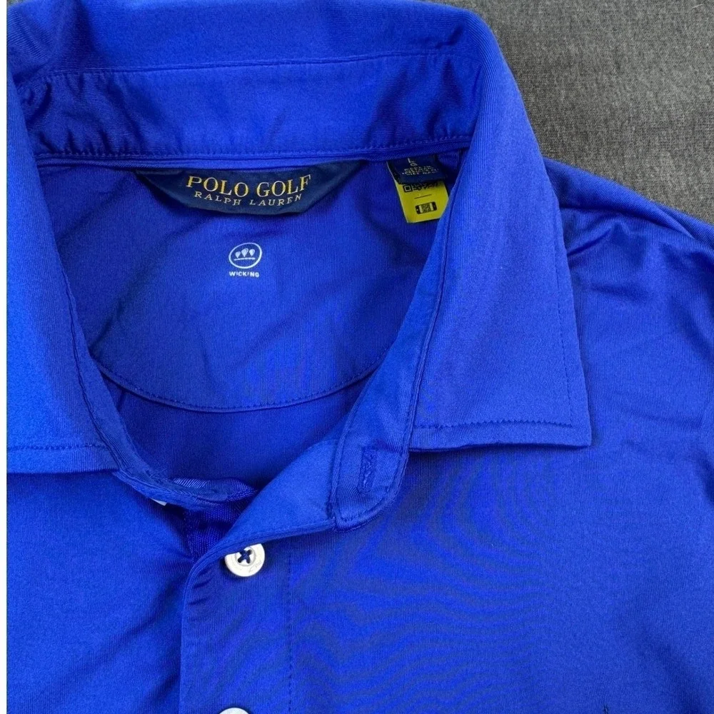 Polo Golf Ralph Lauren Men's Blue KitchenAid Senior PGA‎ Golf Polo Shirt